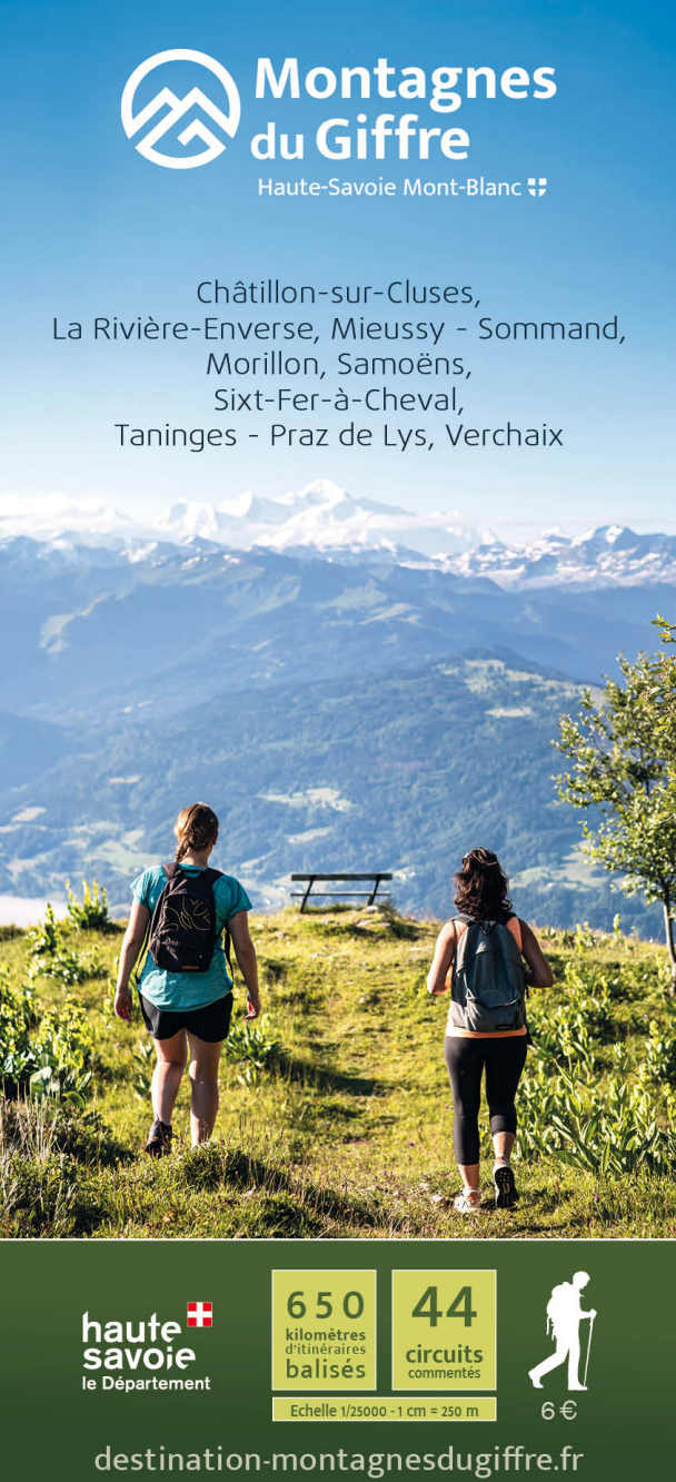 Carte de Randonnées des Montagnes du Giffre – 6€
