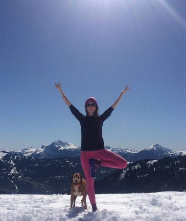 Yoga et méditation, en hiver.