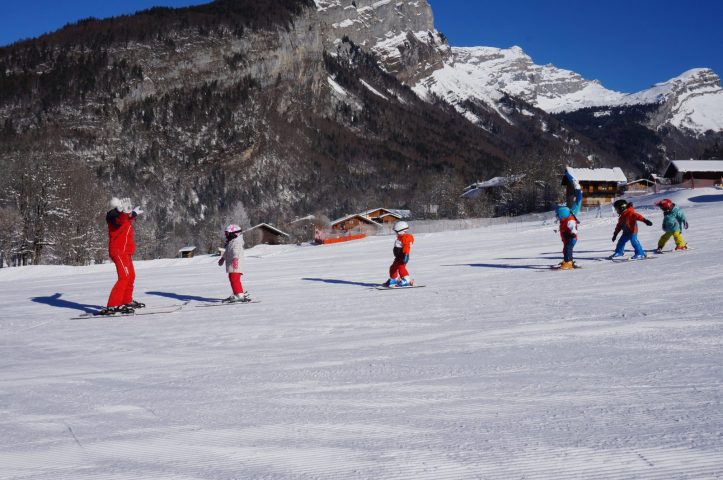 Plaisir de l’apprentissage du ski à Sixt-Fer-à-Cheval