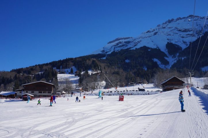 Belle piste débutant à Sixt-Fer-à-Cheval