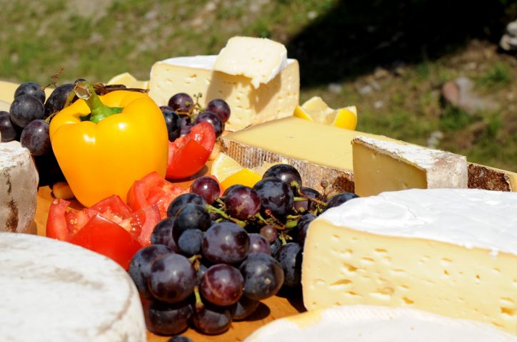 Le Salvagny l’été – Plateau de fromages de pays