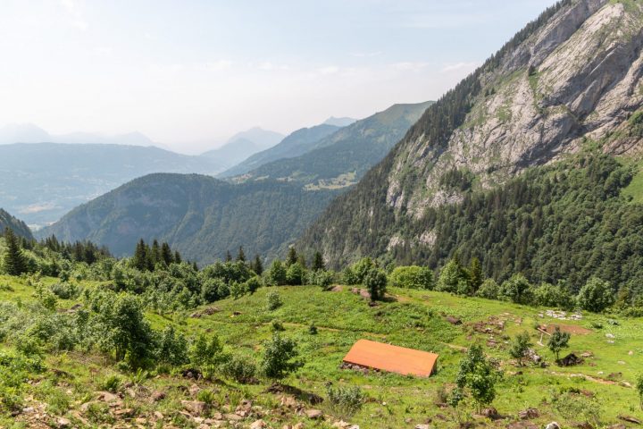 Vue du refuge de Folly