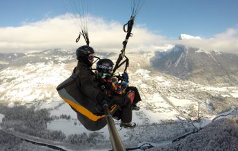 Vol ascendance en parapente