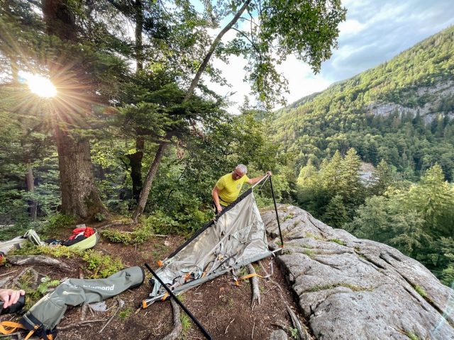 Bivouac suspendu Bureau des guides de Samoëns