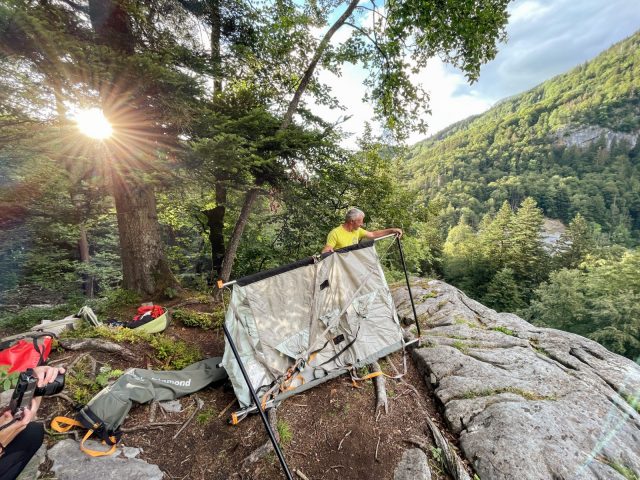 Bivouac suspendu Bureau des guides de Samoëns