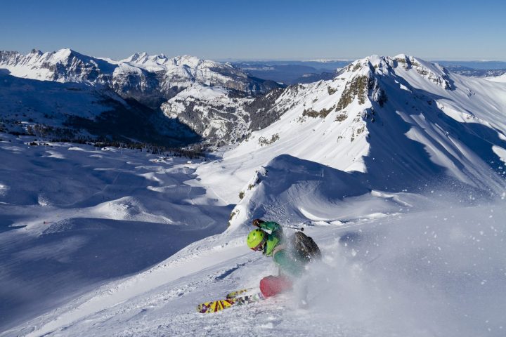 Ski hors piste dans le Grand Massif