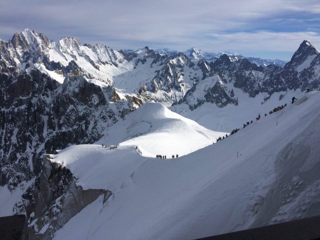 Arrête depart Vallée Blanche