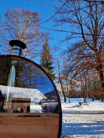 Sauna mobile au lac Bleu