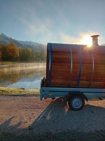 Sauna mobile au lac Bleu