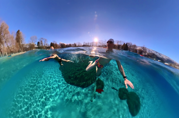 Défi du Lac Bleu : une aventure hors du commun de nage en eau froide