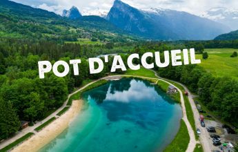 Pot d’accueil au Lac Bleu