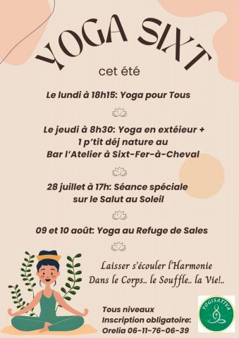 Yoga : séance spéciale sur le Salut au Soleil_Sixt-Fer-à-Cheval