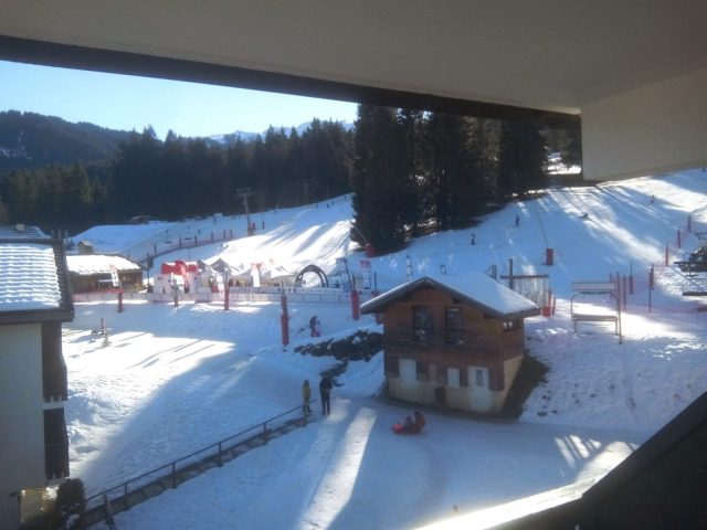 Vue sur piste