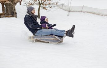 Piste de luge à Morillon 1100