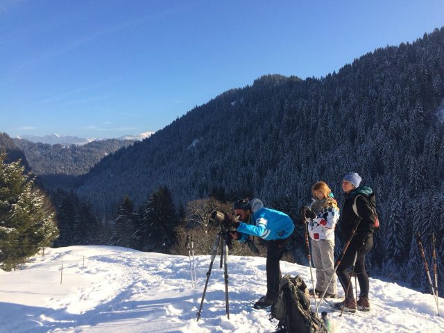 Raquettes et pique-nique avec les chamois_Taninges