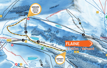 Itinéraire de ski de randonnée Montée des Grands Vans