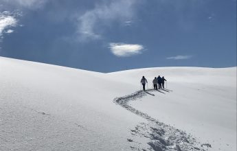 La Bourgeoise depuis le chalet d’accueil de Joux Plane