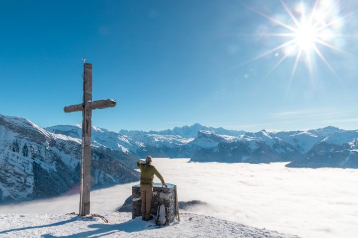 Itinéraire raquettes : La Bourgeoise depuis le chalet d&rsquo;accueil de Joux Plane_Verchaix