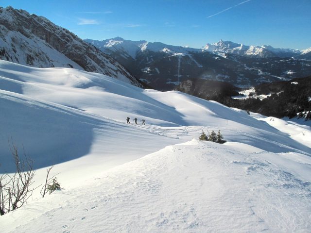 Ski de randonnée vers la Golèse_Samoëns