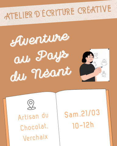 Atelier d&rsquo;écriture créative : Aventure au Pays du Néant