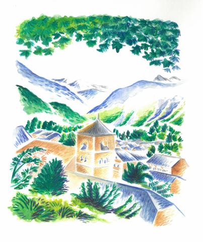 Exposition Aurore VIGNERON – Illustratrice et peintre muraliste – Galerie d&rsquo;art Barbara Thollot_Samoëns