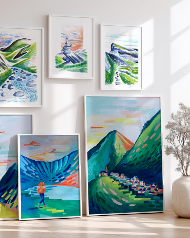 Exposition Aurore VIGNERON – Illustratrice et peintre muraliste – Galerie d&rsquo;art Barbara Thollot_Samoëns