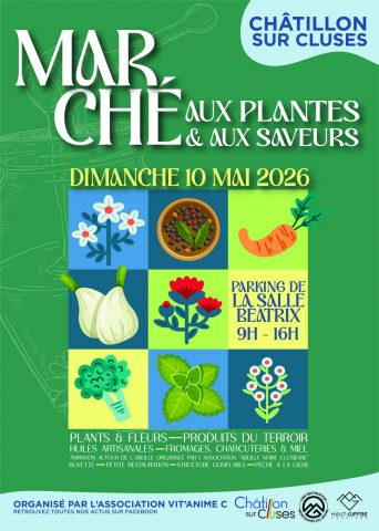 Marché aux plantes et saveurs._Châtillon-sur-Cluses