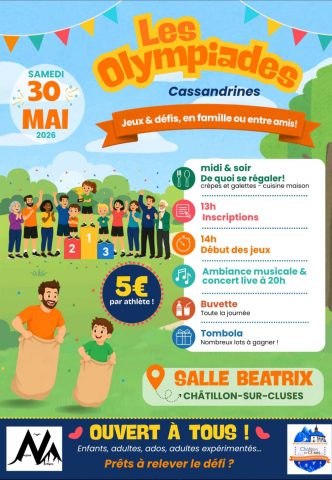 Affiche les olympiades Cassandrines