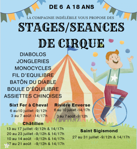 Stages / Séances de cirque_Châtillon-sur-Cluses
