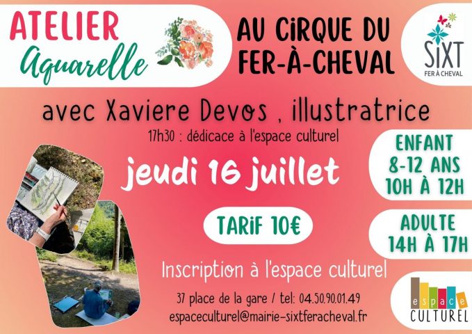 Ateliers aquarelle_Sixt-Fer-à-Cheval