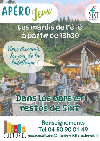 Apéro Jeux dans les bistrots/restos de Sixt._Sixt-Fer-à-Cheval