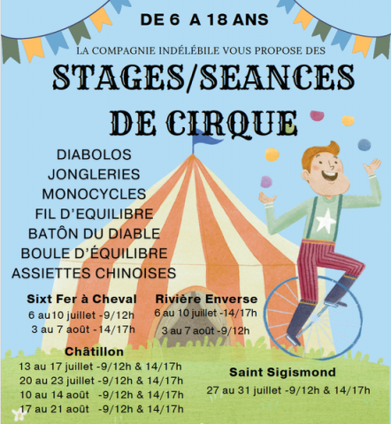 Stages / Séances de cirque – La Rivière – Enverse_La Rivière-Enverse