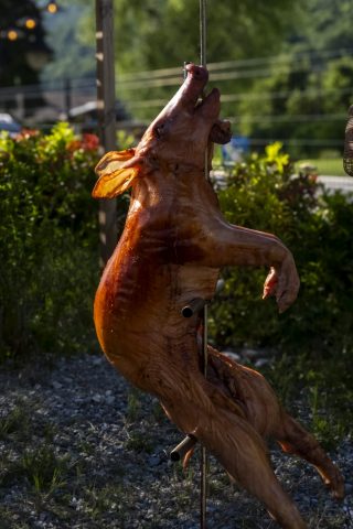 cochon à la broche