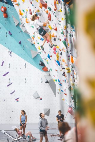 Escalade indoor au Topo – Les voies_Saint-Gervais-les-Bains