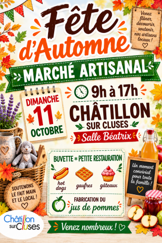 Fête d&rsquo;automne et Marché Artisanal_Châtillon-sur-Cluses