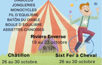 Stages / Séances de cirque – La Rivière – Enverse