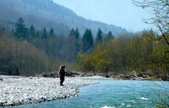 Pêche à la truite dans le Giffre