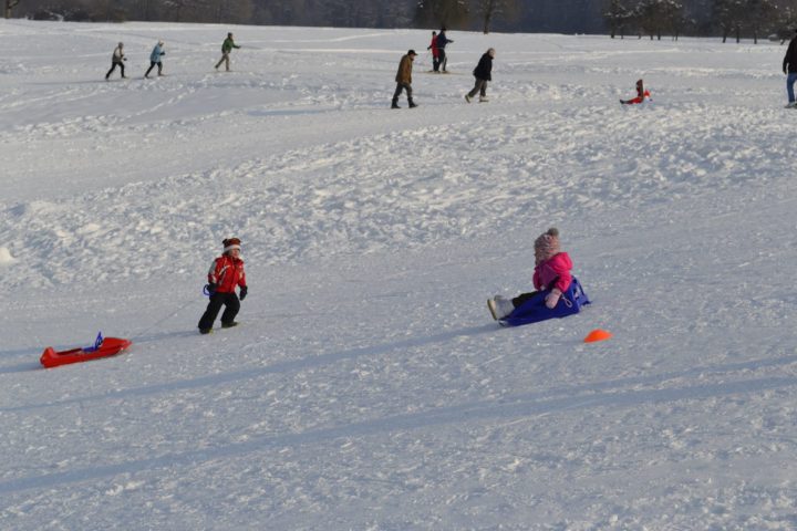 piste de luges du village de Morillon