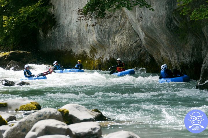 Tubing dans le Giffre